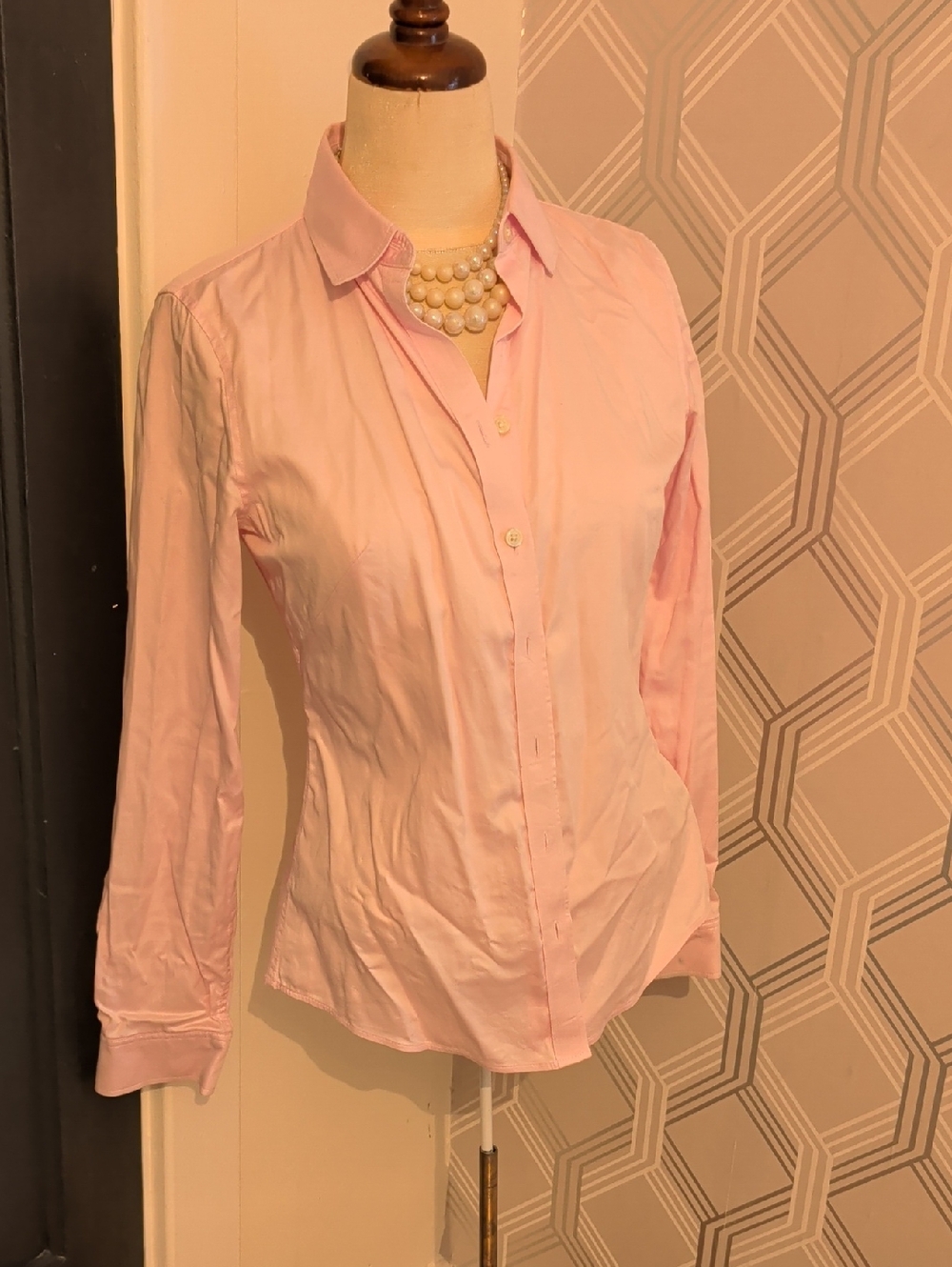 Banana Republic Pale Pink Button-Down Shirt